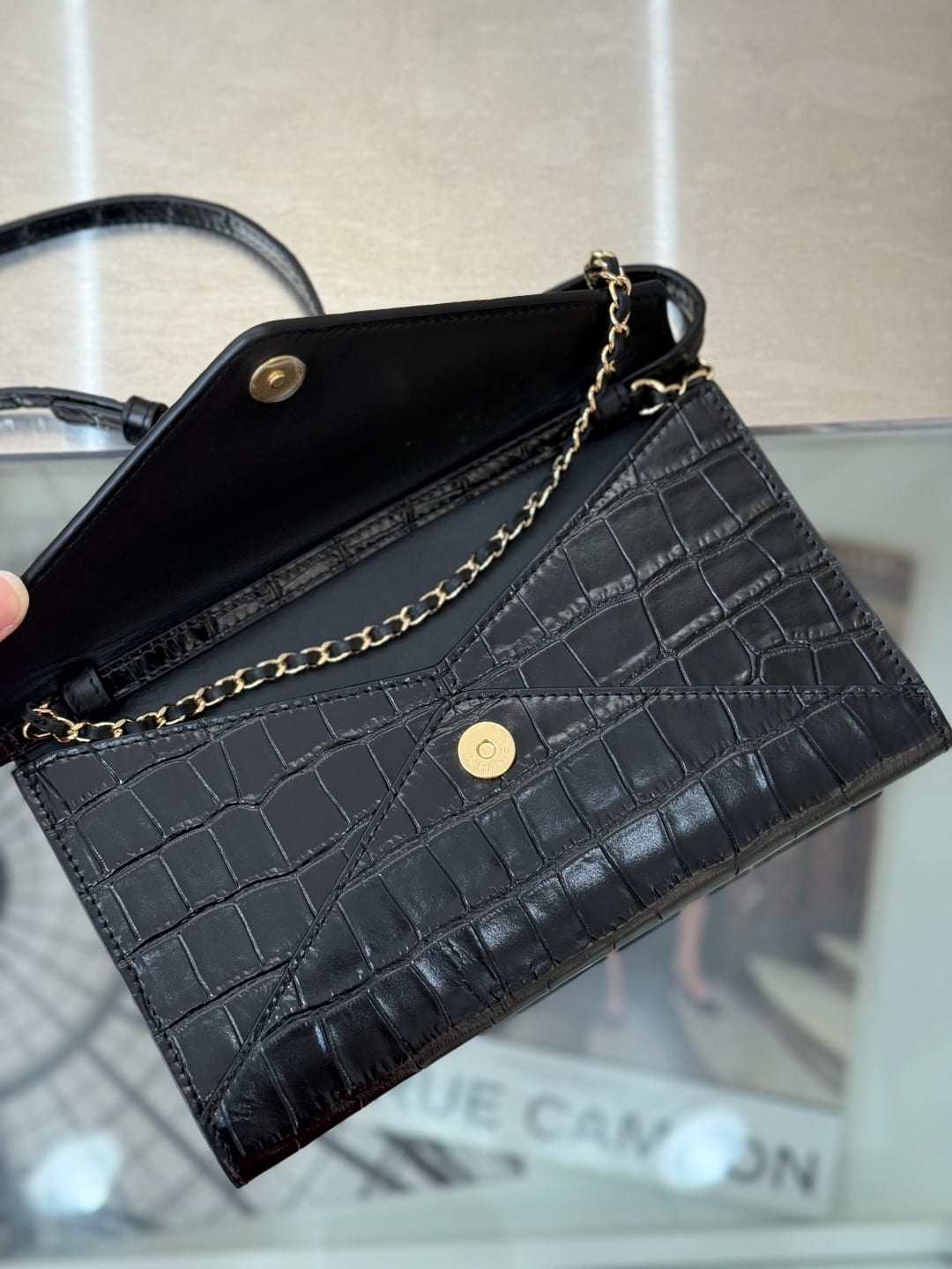 Chanel Envelope Clutch with Chain 2
