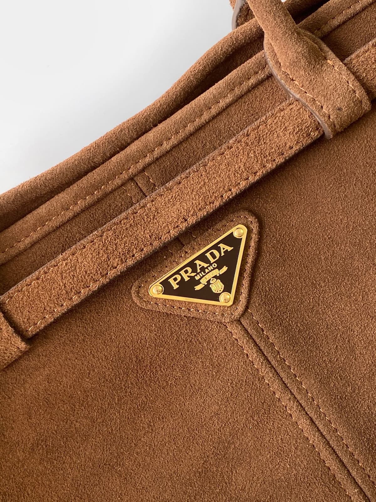  Prada Bonnie Suede Handbag 3
