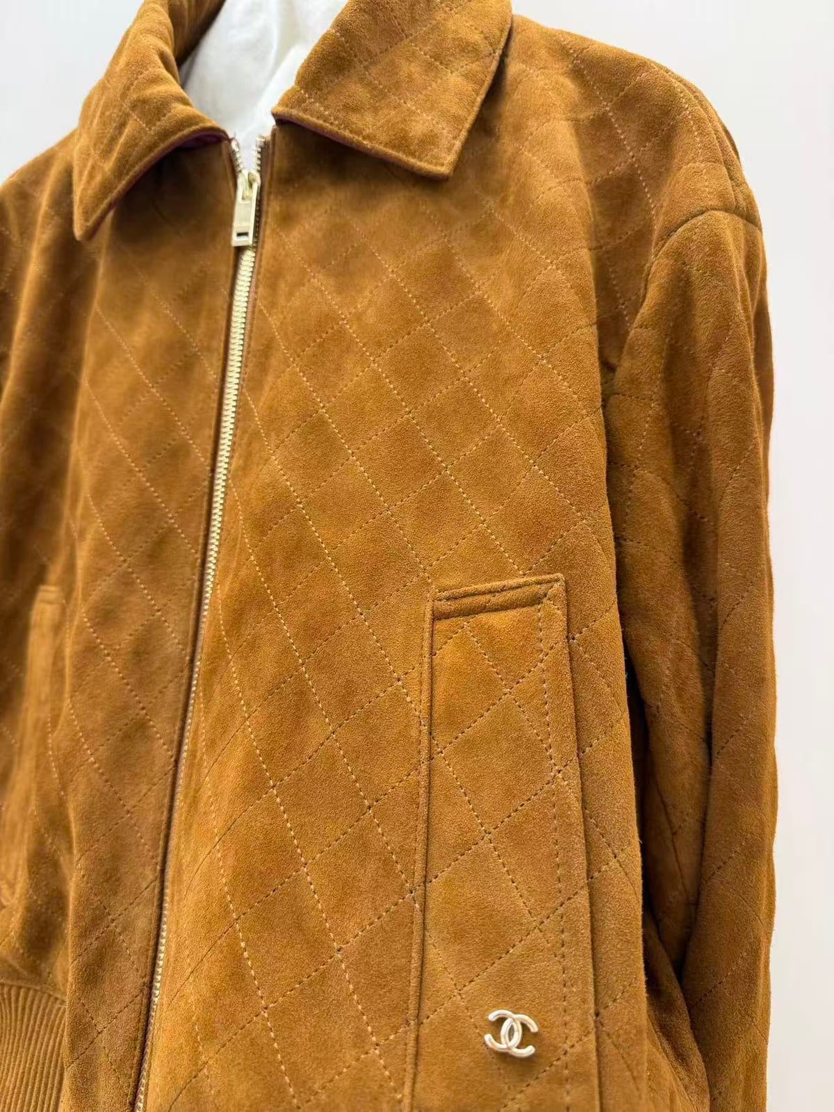 Chanel Suede Calfskin Jacket 7
