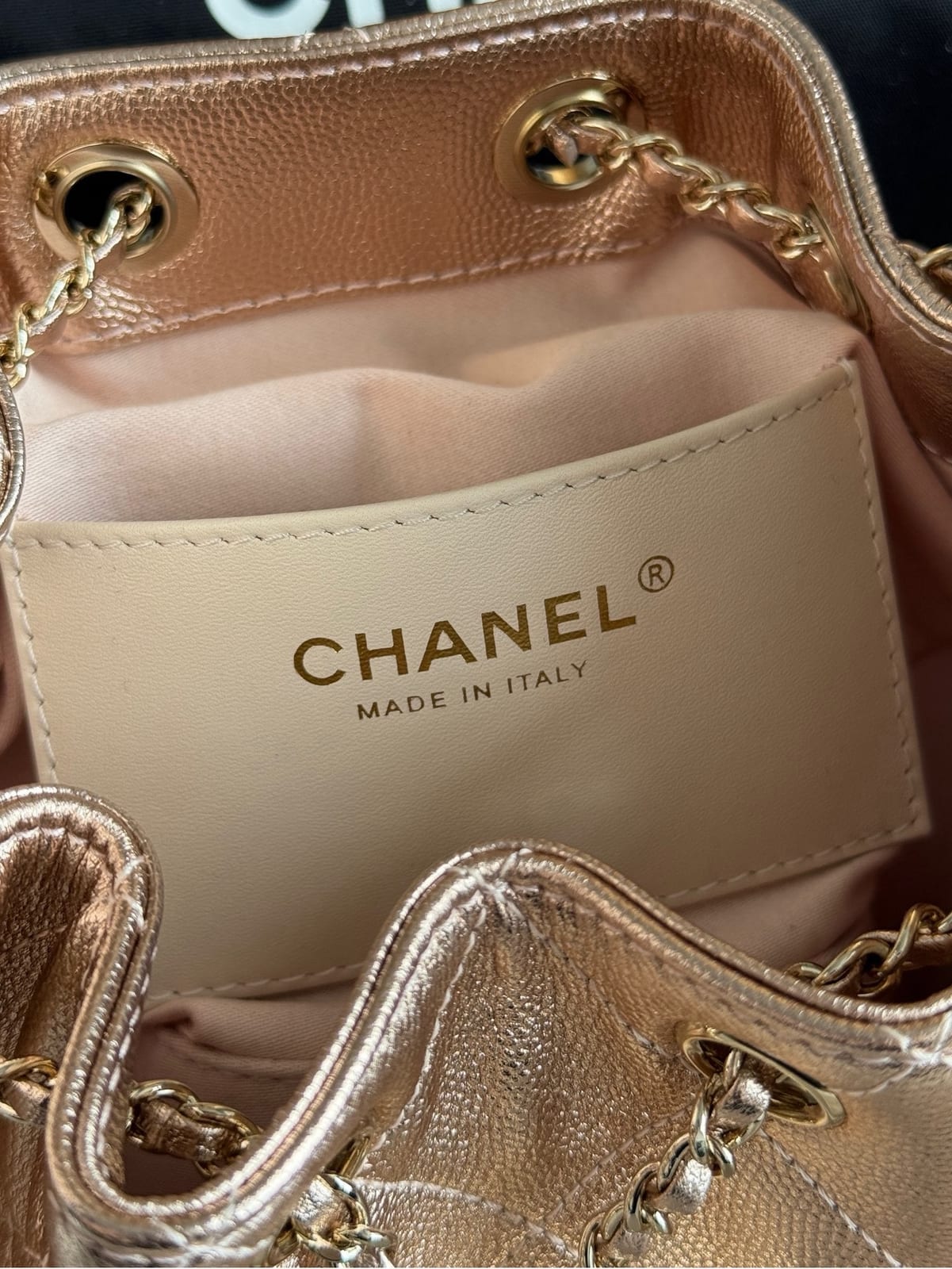 Chanel Mini 25 Hobo Bag Dark Metallic Copper 5