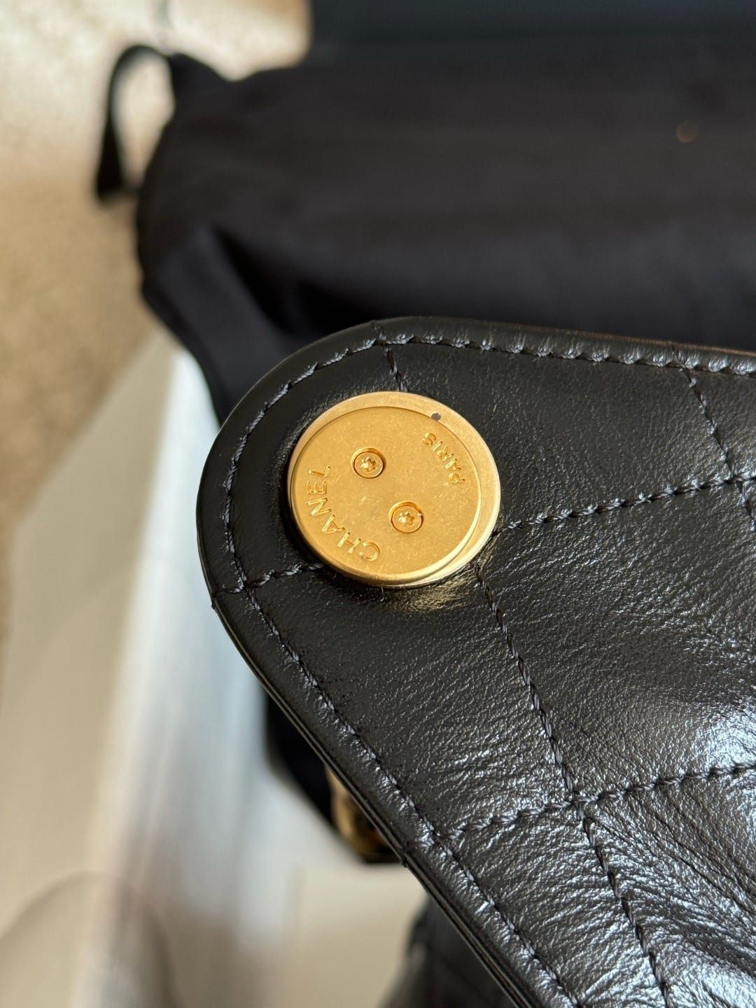 Chanel Mini 25 Hobo Bag Black with Gold Hardware 4