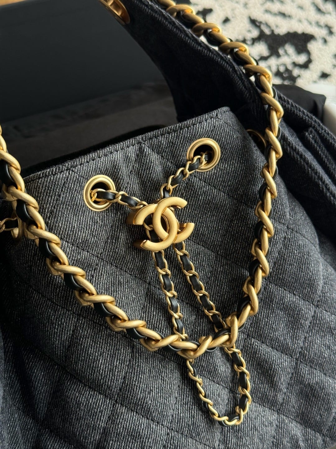  Chanel Mini 25 Hobo Bag Dark Denim 3