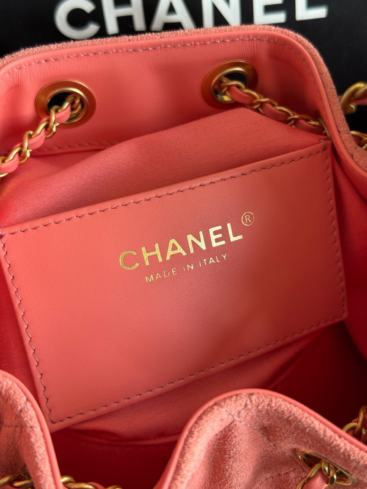  Chanel Mini 25 Hobo Bag Pink Suede with Gold Hardware 5