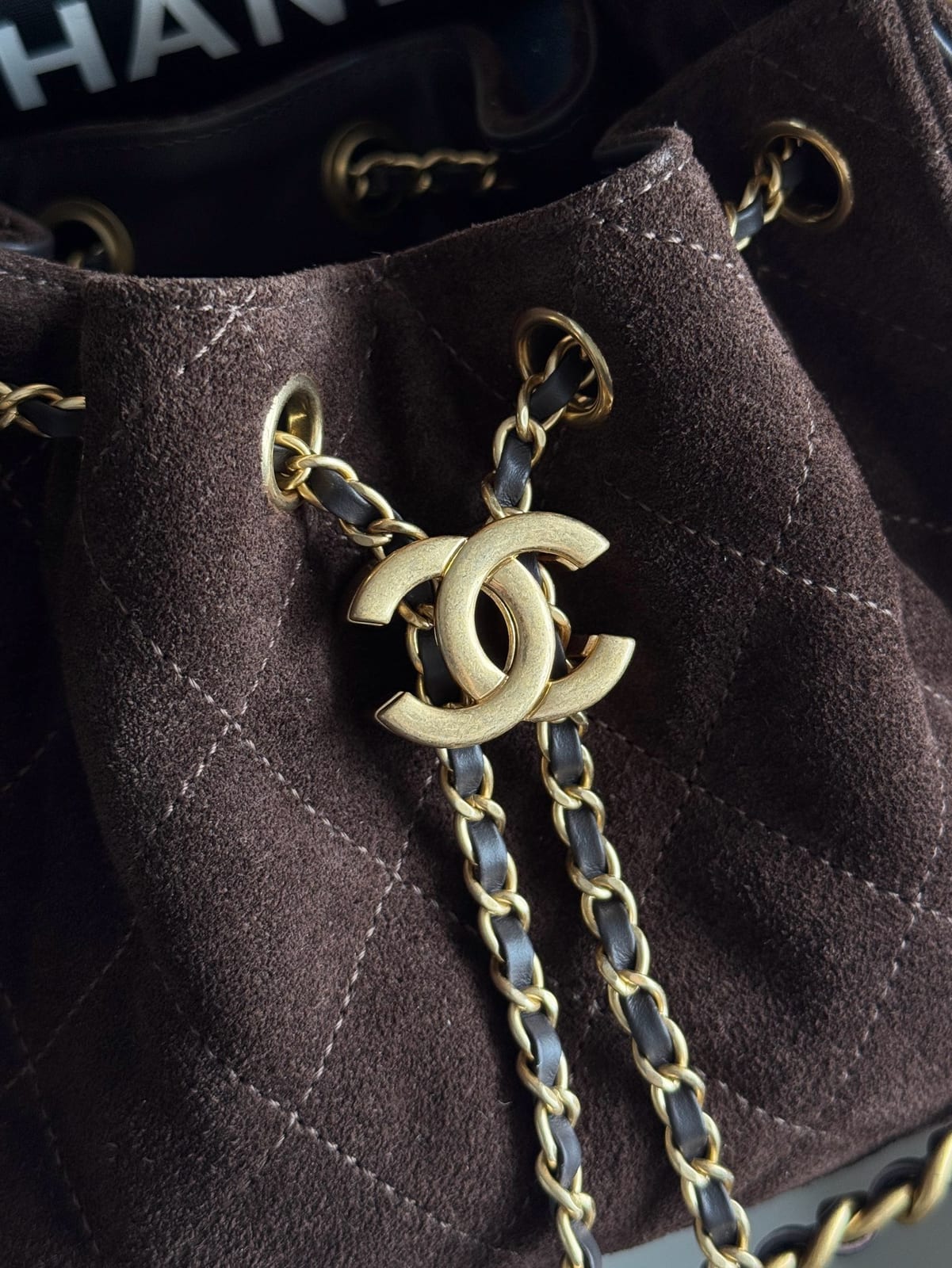  Chanel Mini 25 Hobo Bag Chocolate Brown 3