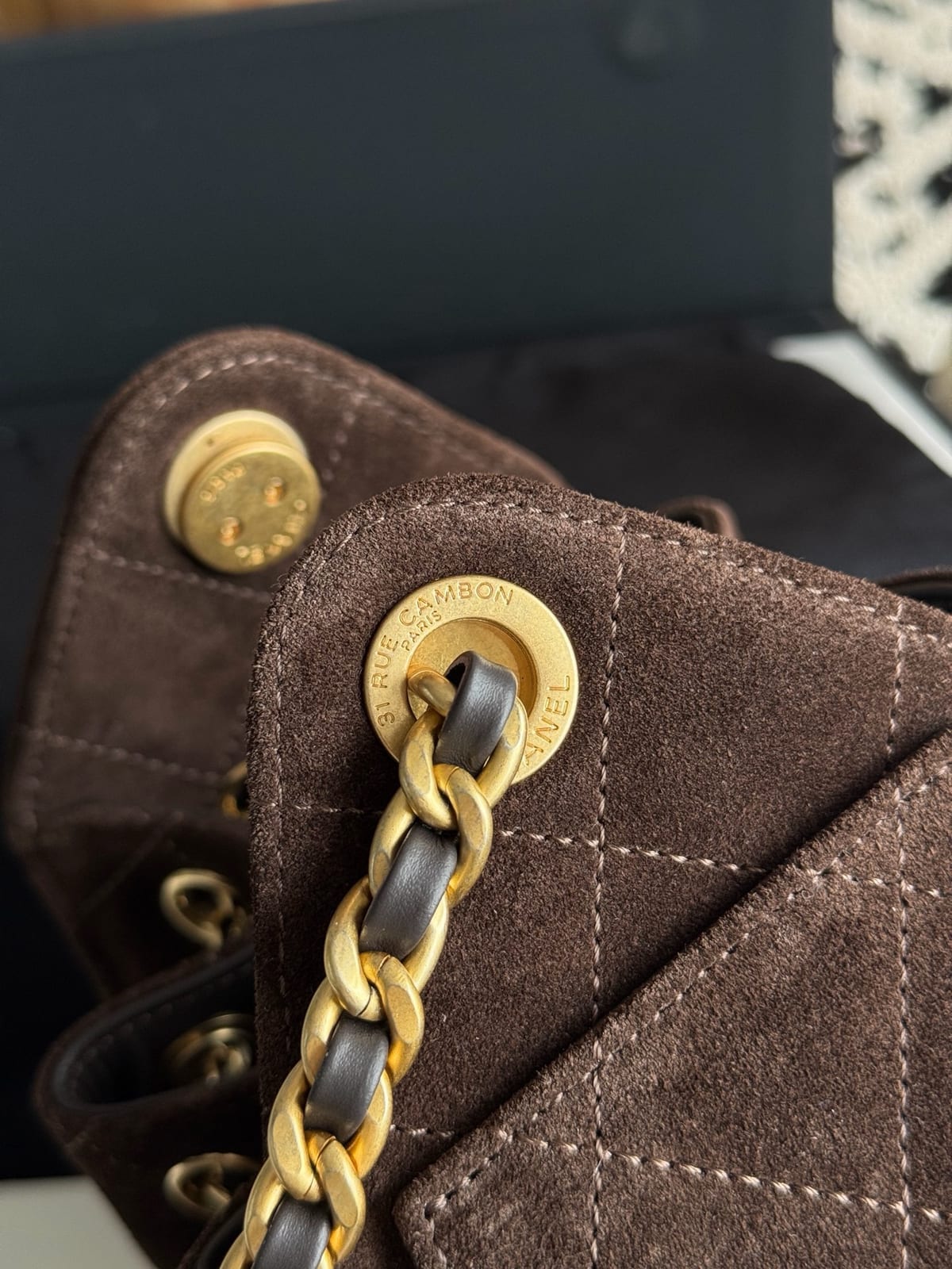  Chanel Mini 25 Hobo Bag Chocolate Brown 5