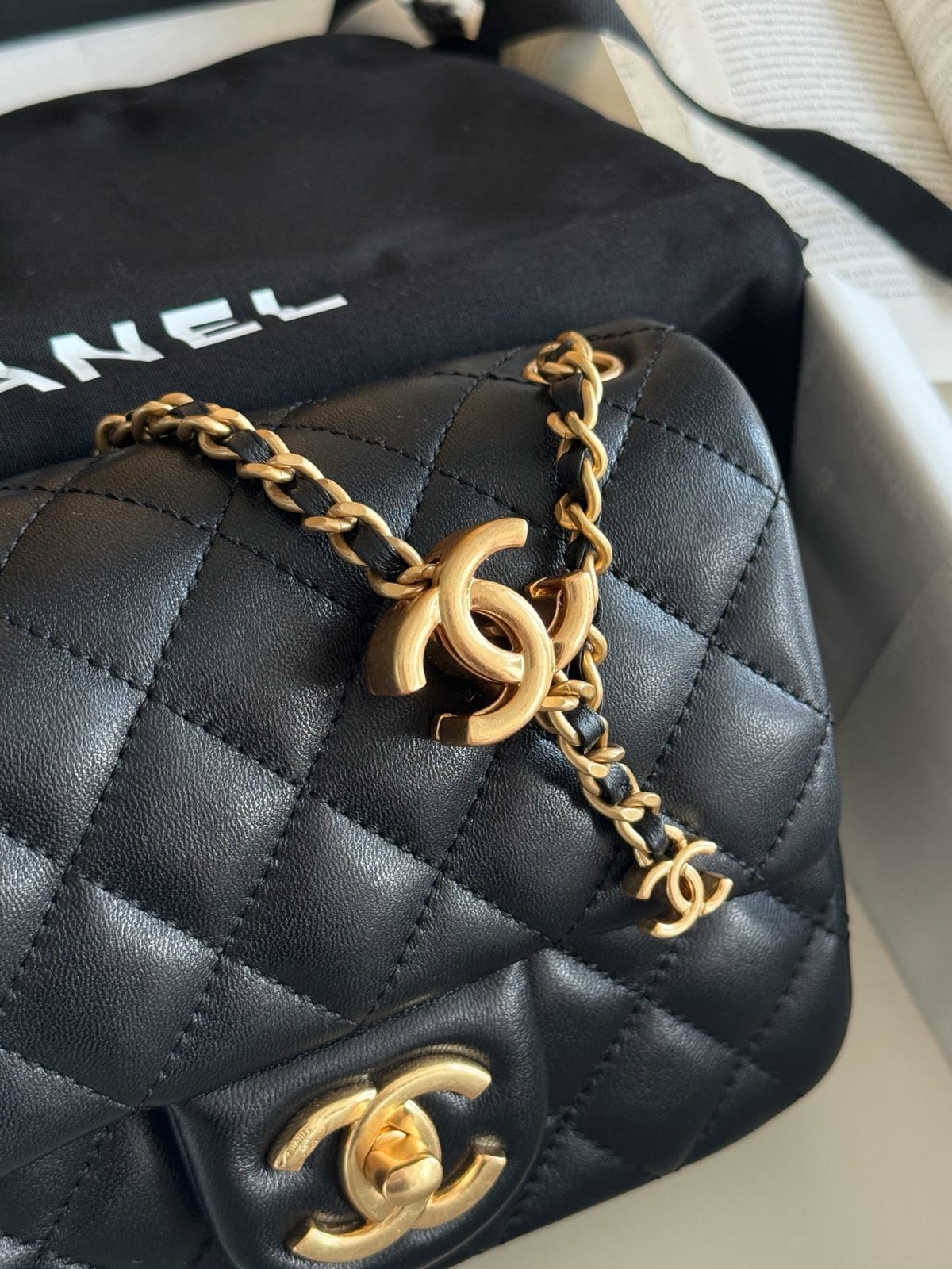  Chanel Mini Flap Bag with Charms / Vertical Flap Bag 2