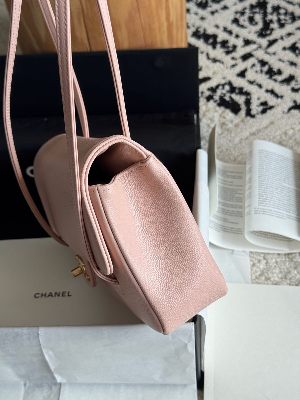 Chanel Pink Preppy Coco Clutch with Straps 2