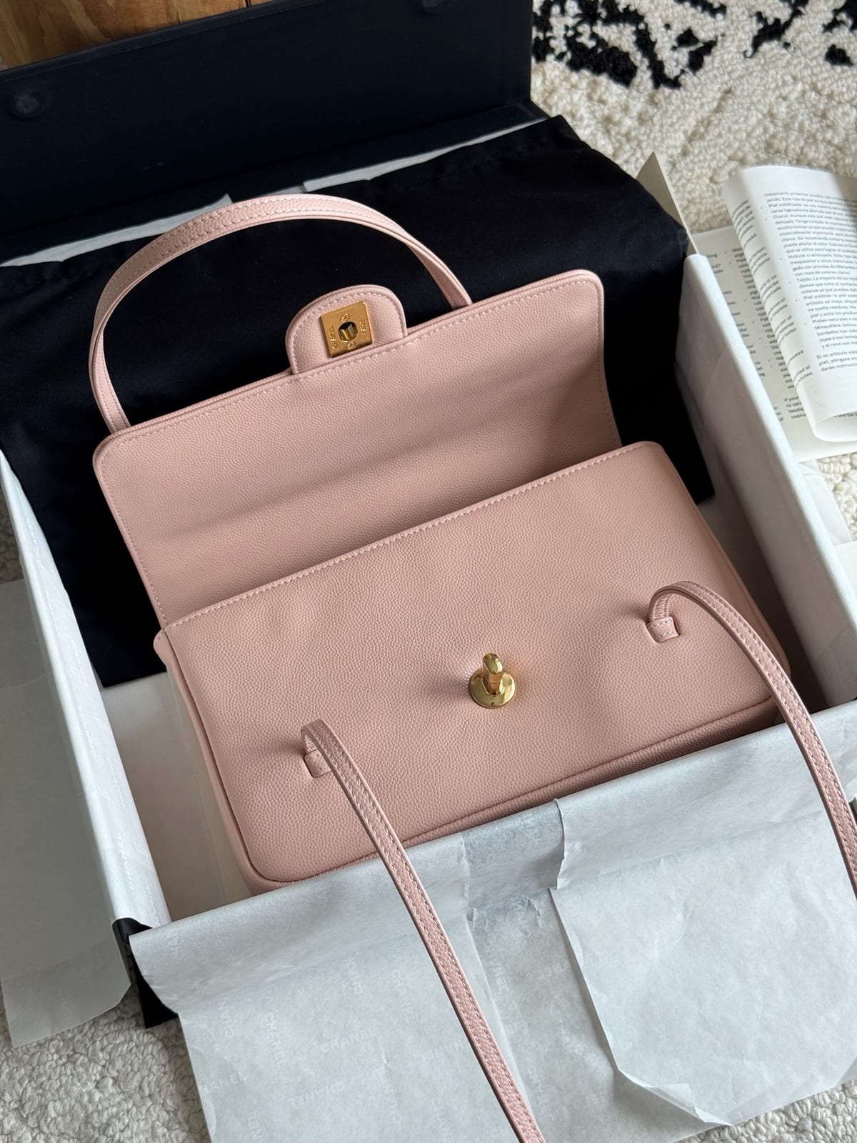 Chanel Pink Preppy Coco Clutch with Straps 7