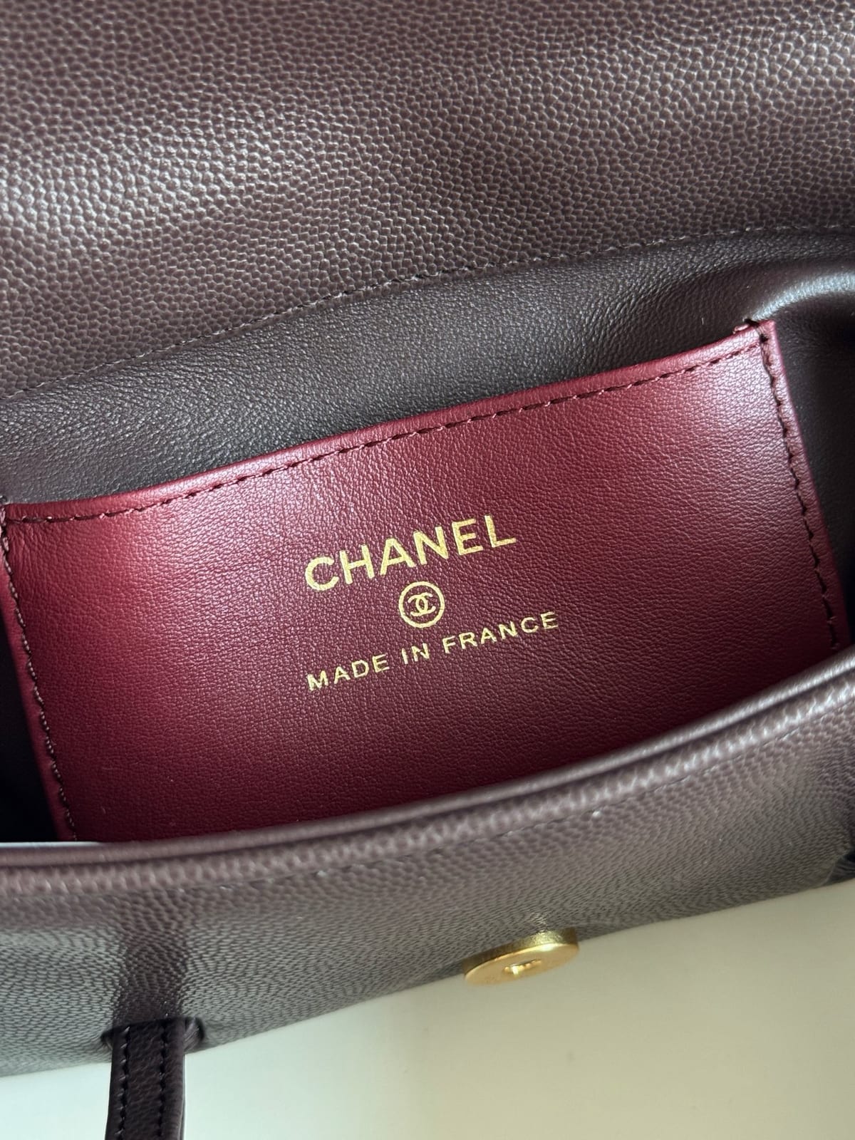 Chanel Dark Brown Preppy Coco Clutch with Straps 6
