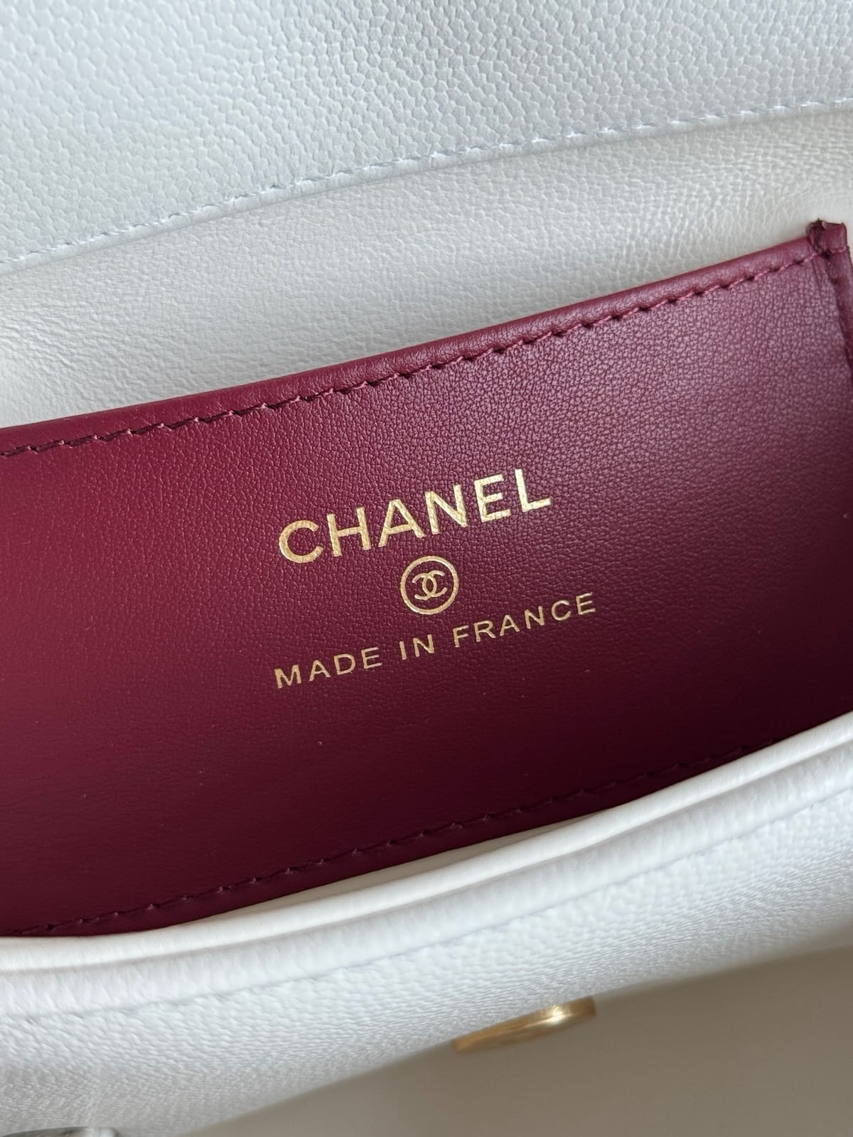  Chanel Mini Preppy Coco Clutch with Straps White Shiny Caviar Leather 6