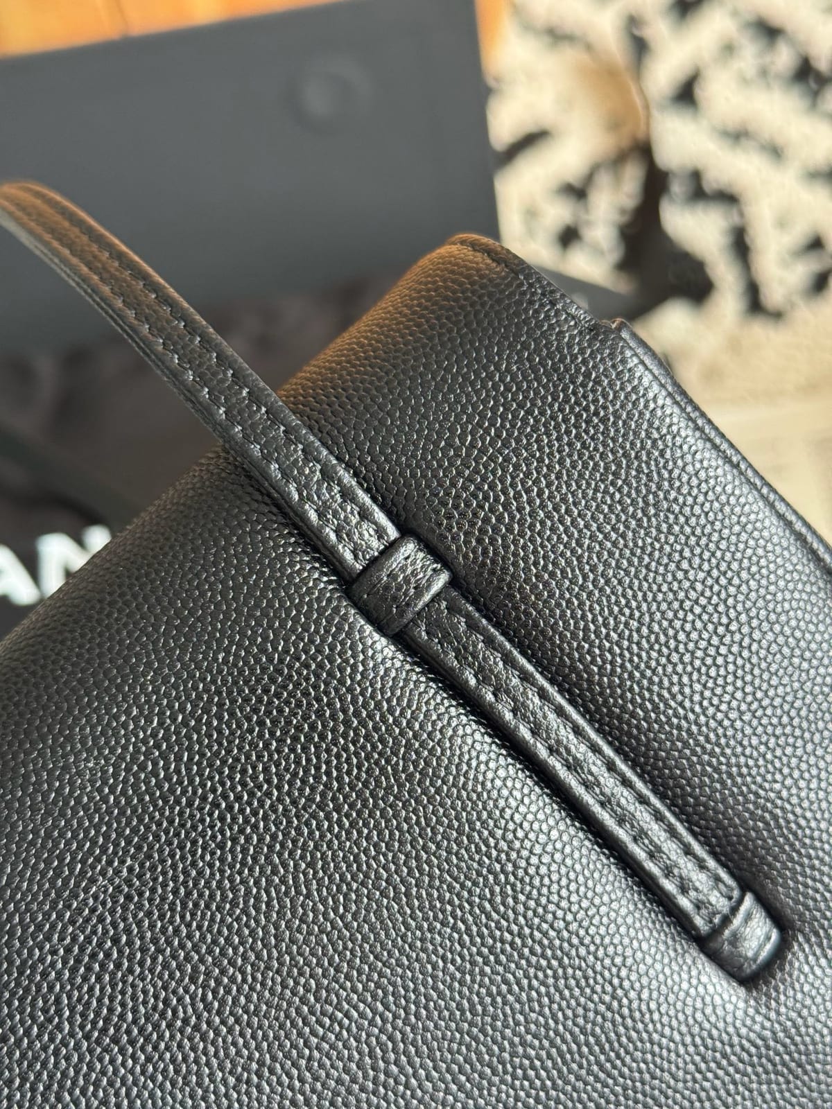  Chanel Mini Preppy Coco Clutch with Straps Black Caviar Leather 4