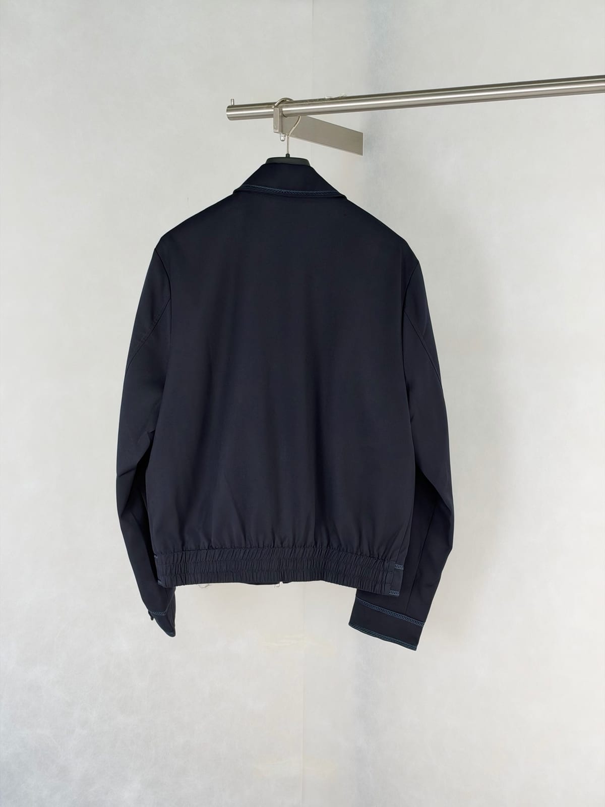 Dior Zipped Blouson Jacket with Contrasting Topstitching 2
