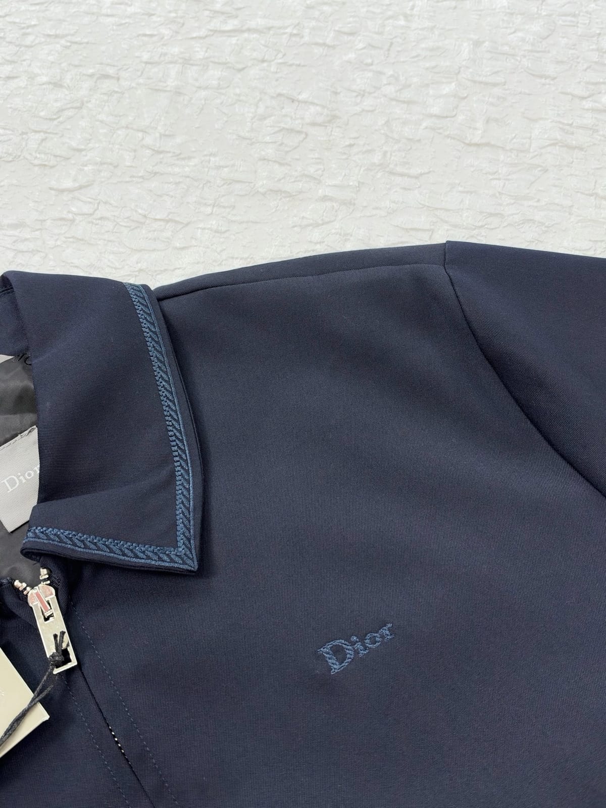 Dior Zipped Blouson Jacket with Contrasting Topstitching 3