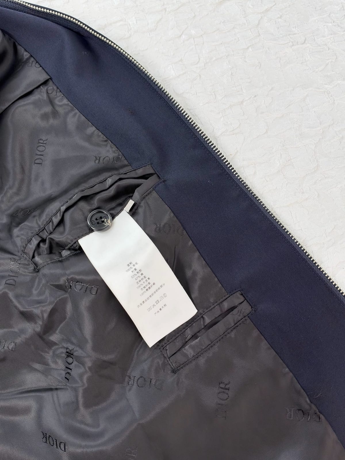 Dior Zipped Blouson Jacket with Contrasting Topstitching 9