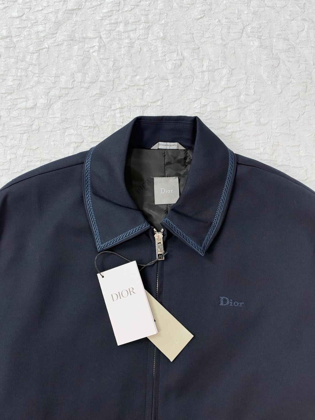 Dior Zipped Blouson Jacket with Contrasting Topstitching 10