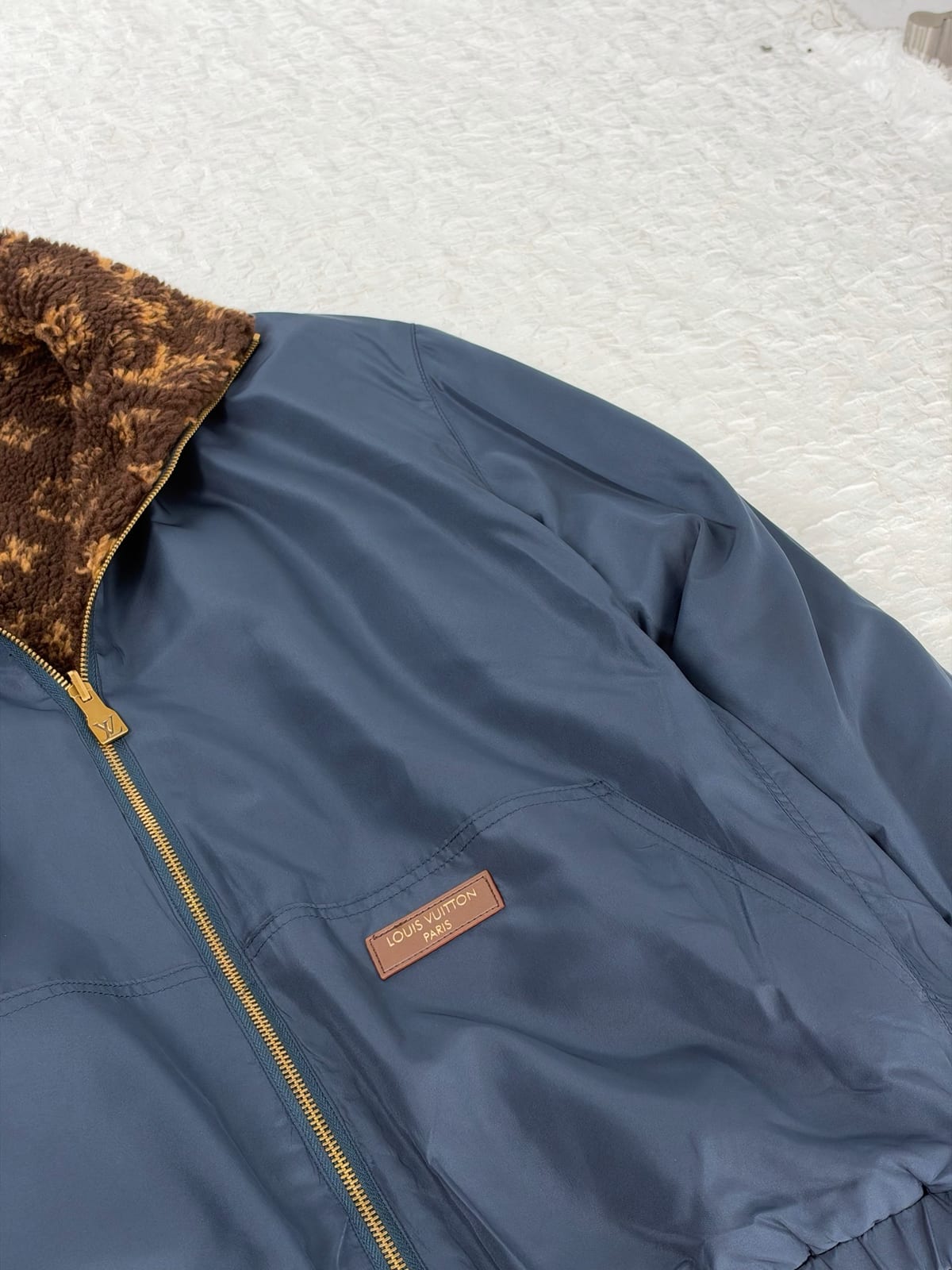 LV Monogram Reversible Fleece Blouson 6